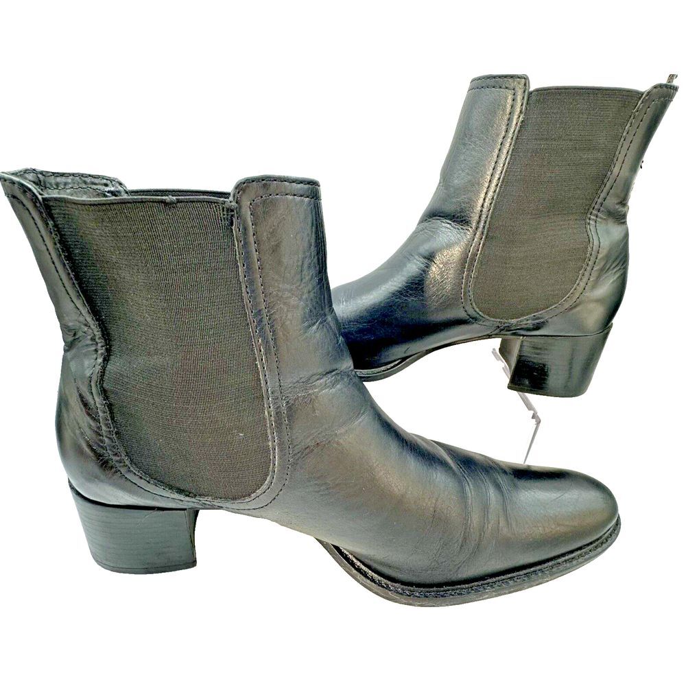 Eddie Bauer High Ankle Boots Women's 9.5 Leather Booties  Brazil Boho Cowgirl